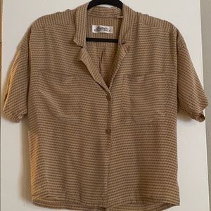 100% silk vintage summer shirt